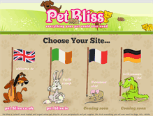 Tablet Screenshot of pet-bliss.com